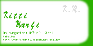 kitti marfi business card